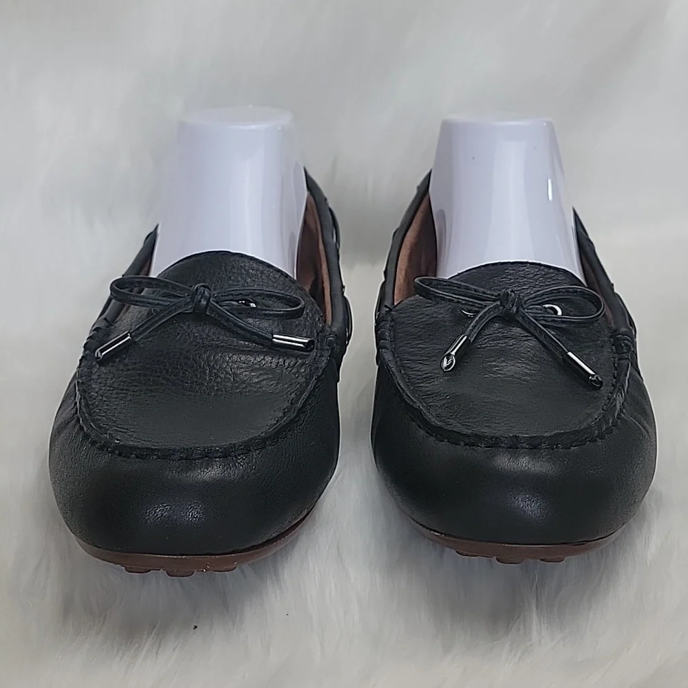 VIONIC NeW Virginia Black Leather Ortho Slip On Driving‎ Moccasin Loafer 10 WIDE